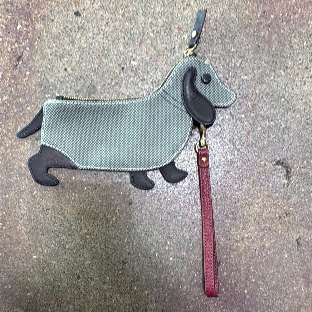 India Hicks Gray and Black Dog Accessory